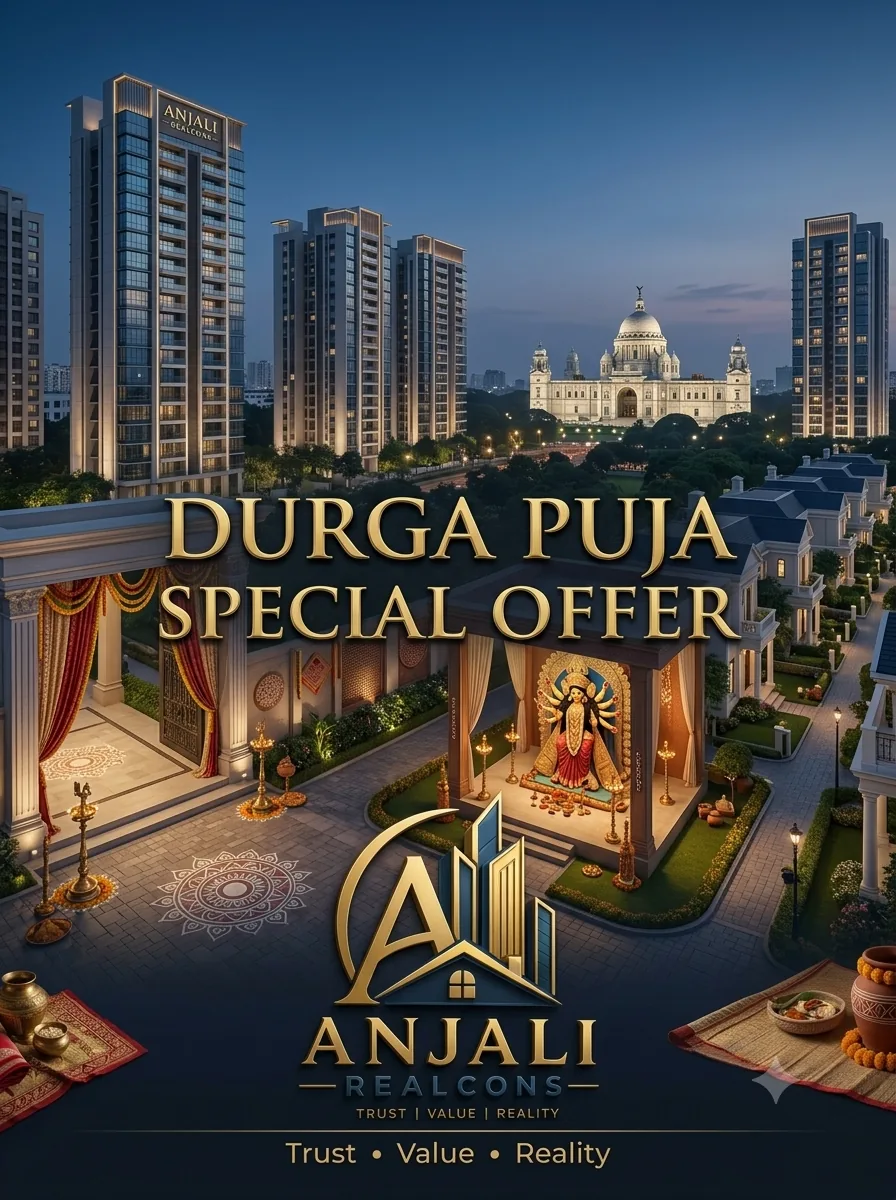 Anjali Realcons Durga Puja property offer featuring premium homes in Kolkata